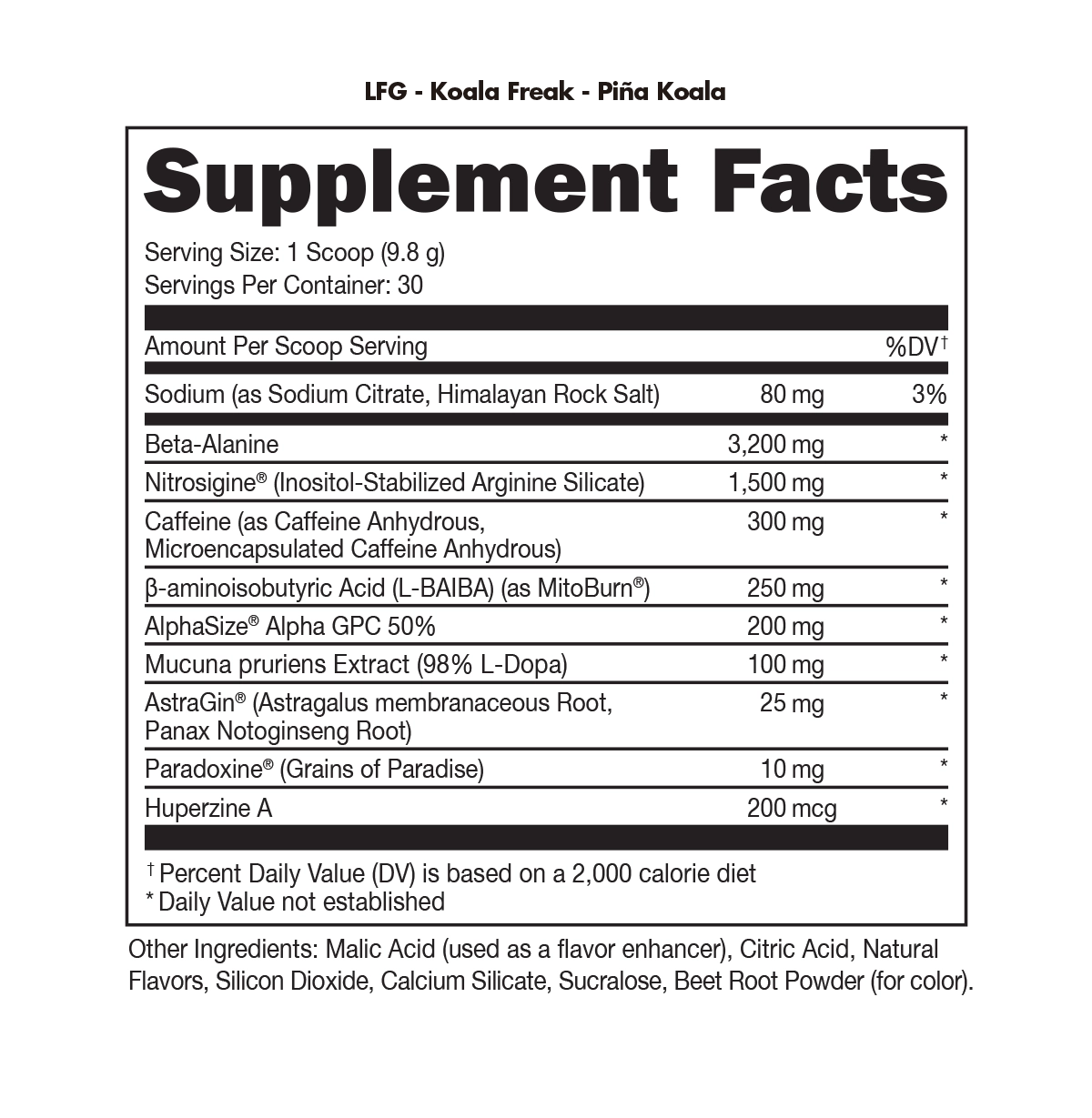 Bucked Up LFG Burn Thermogenic Pre-Workout