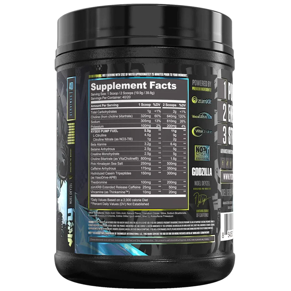 Ryse Godzilla Pre Workout 40 Serv