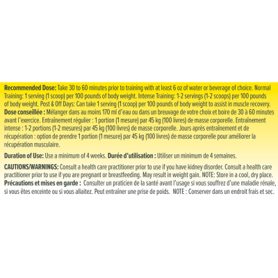 Con-Cret HCL Creatine 64 Serving