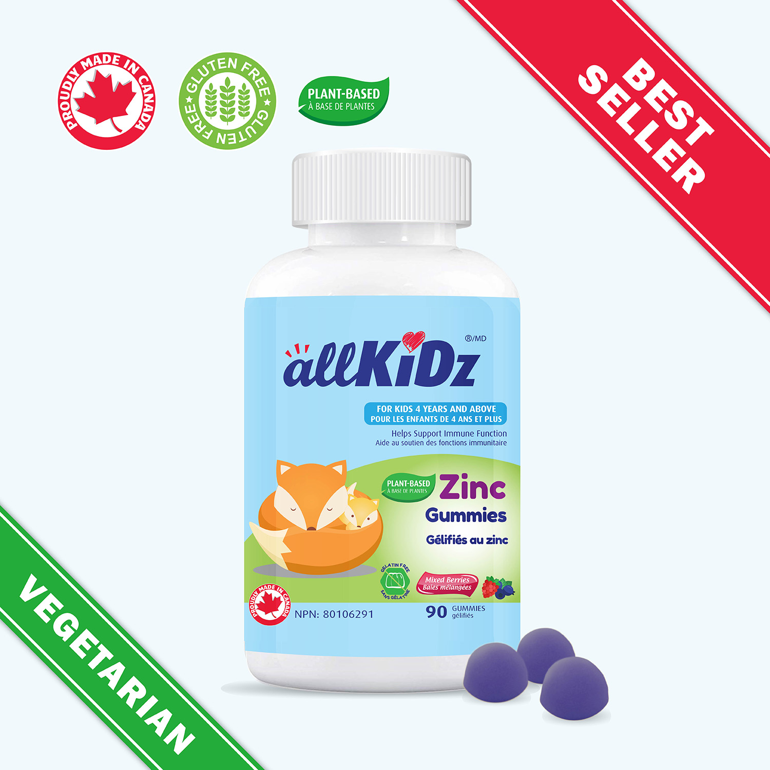 AllKidz Zinc Gummies