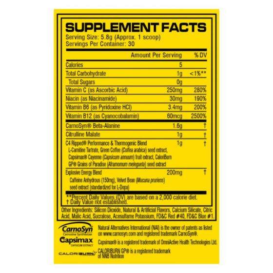 Cellucor C4 Ripped 30 Serv