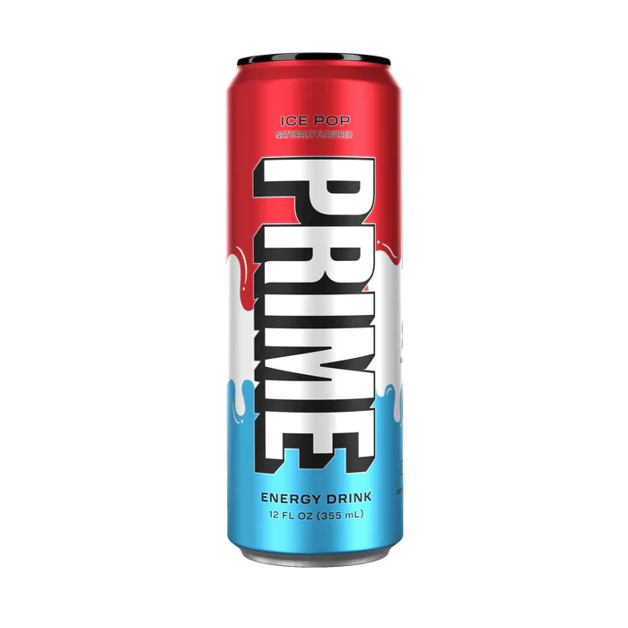 Prime Energy Drink in a sleek aluminum can, ideal for athletes and fitness enthusiasts seeking enhanced performance and energy, available at Sector 6 Supplements.
